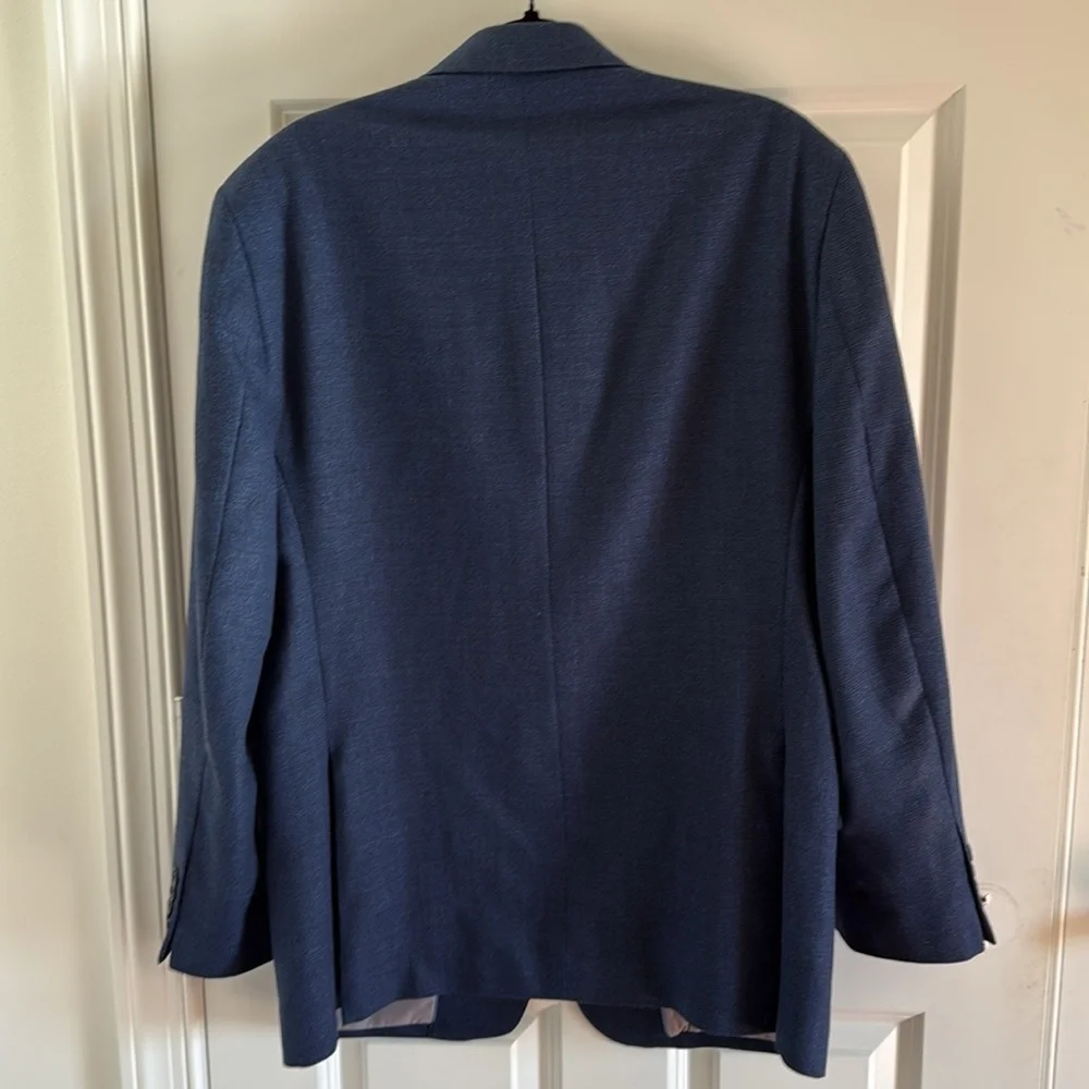 Jos. A. Bank Traveler Tailored Fit Blue Sport Coat Size 44R